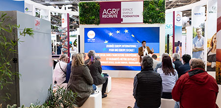 Conférence dans l'espace Agri'Recrute