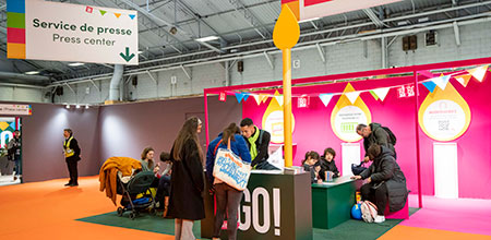 Visiteurs dans l'espace Agri'Détente