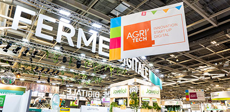 Visiteurs dans l'espace Agri'Tech