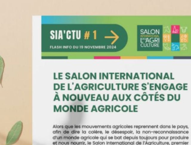 sia'ctu l'actualité agricole du sia