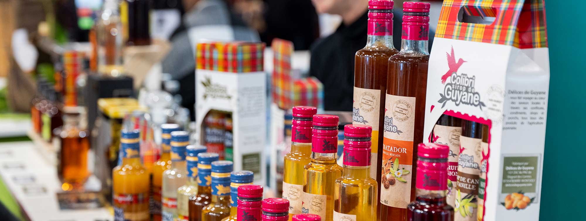 Exhibitor showcasing products from French Guiana
