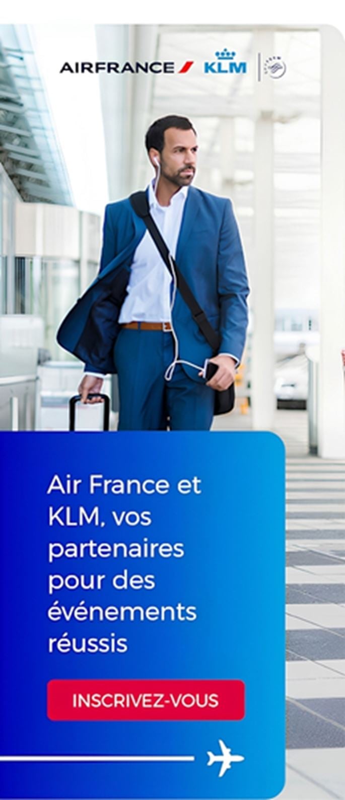 Affiche partenaires Air France KLM